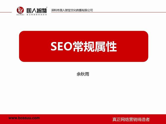 网络营销培训基础 SEO优化常规属性与网络文化经营
